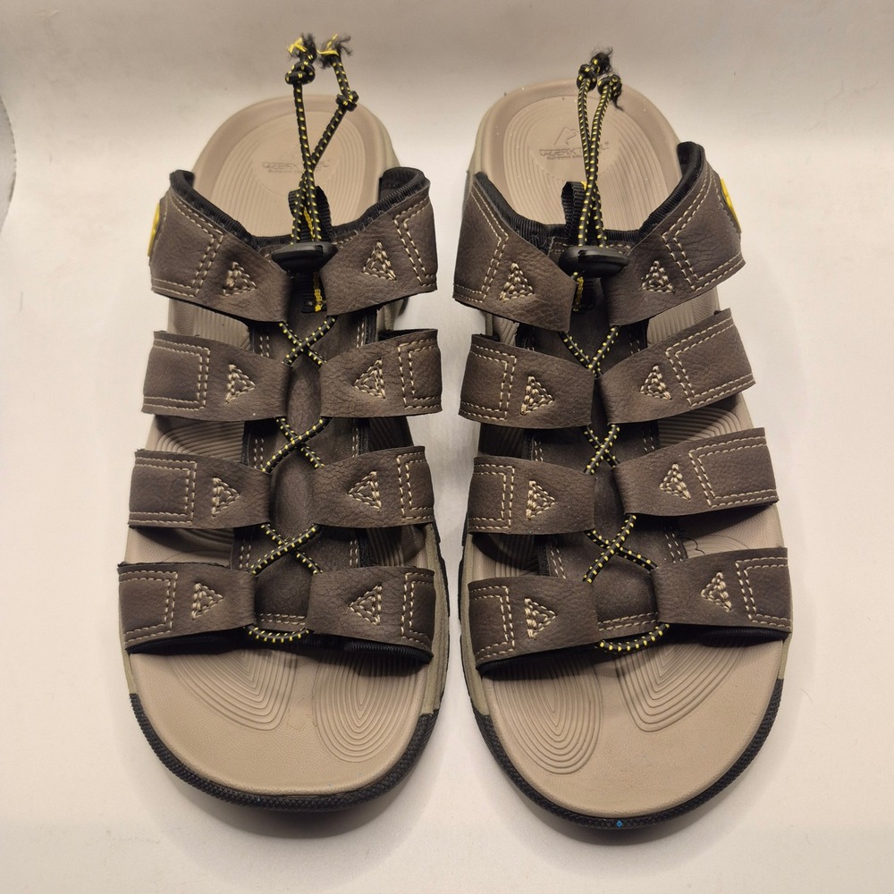 Ozark Trail Brown Fisherman Slide On Sandals Men's Size 8 Outdoor Hiking